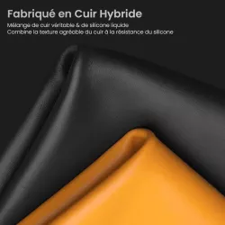 iPhone 17 Pro Max | Coque MagSafe QIALINO Cuir Véritable & Silicone