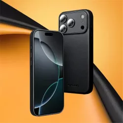 iPhone 17 Pro Max | Coque MagSafe QIALINO Cuir Véritable & Silicone