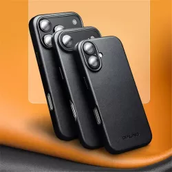 iPhone 17 Pro | Coque MagSafe QIALINO Cuir Véritable & Silicone