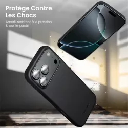 iPhone 17 | Coque MagSafe QIALINO Cuir Véritable & Silicone