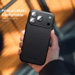 iPhone Air | Coque MagSafe QIALINO Cuir Véritable & Silicone