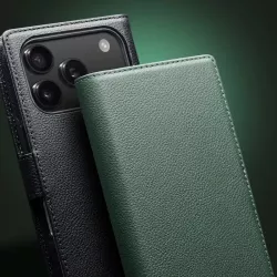 iPhone 17 Pro Max | Étui QIALINO Business en Cuir Véritable