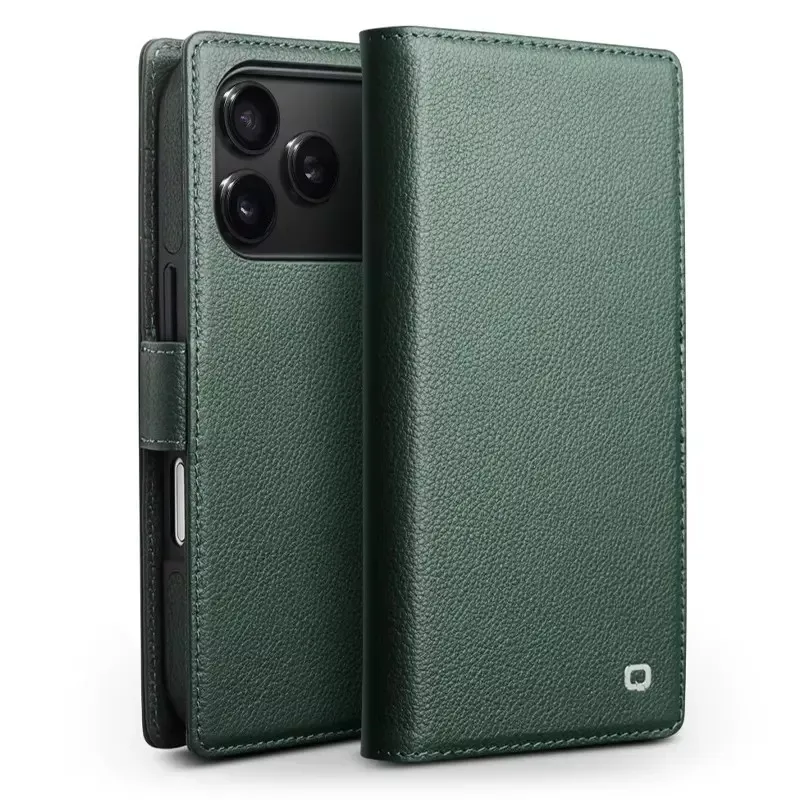 iPhone 17 Pro | Étui QIALINO Business en Cuir Véritable