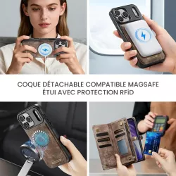 iPhone 17 Pro | Étui CaseMe avec Coque Détachable