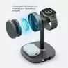 Chargeur Induction 4-en-1 ENERGEA MagArctic Stand Qi2