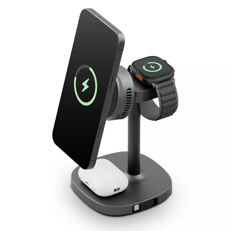 Chargeur Induction 4-en-1 ENERGEA MagArctic Stand Qi2