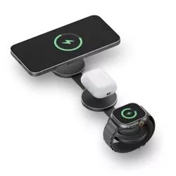 Chargeur Induction Pliable ENERGEA AluMag Trio Qi2