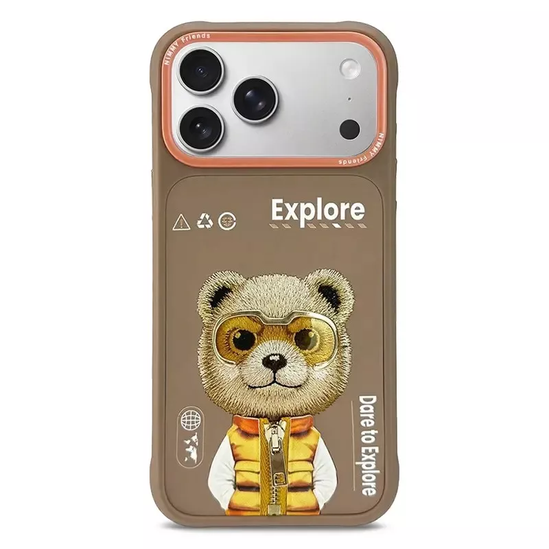 iPhone 17 Pro Max | Coque Brodée NIMMY Cool Cute Bear