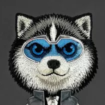 iPhone 17 Pro | Coque Brodée NIMMY Cool Cute Wolf