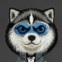 iPhone 17 | Coque Brodée NIMMY Cool Cute Wolf