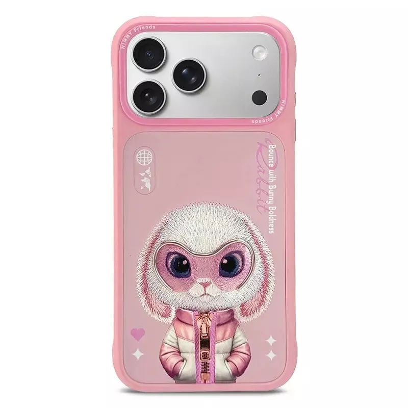 iPhone 17 Pro | Coque Brodée NIMMY Cool Cute Rabbit