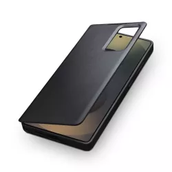 Galaxy S25 Ultra | Étui Fenêtre QIALINO en Cuir Véritable