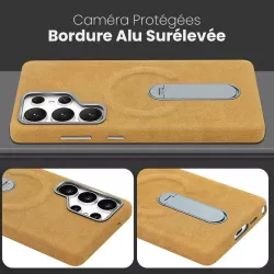 Galaxy S25 Ultra | Coque VIETAO Cuir PU MagSafe Support 360°