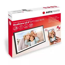 Cadre Photo Numérique AgfaPhoto Realiview – 15,6", Tactile, WiFi
