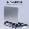 Support Ordinateur Portable 9-en-1 avec Hub USB-C