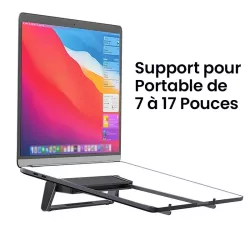 Support Ordinateur Portable 9-en-1 avec Hub USB-C