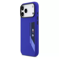 iPhone 17 Pro Max – Coque MagSafe BMW M Silicone Liquide Bleu
