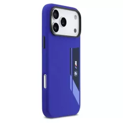 iPhone 17 Pro – Coque MagSafe BMW M Silicone Liquide Bleu