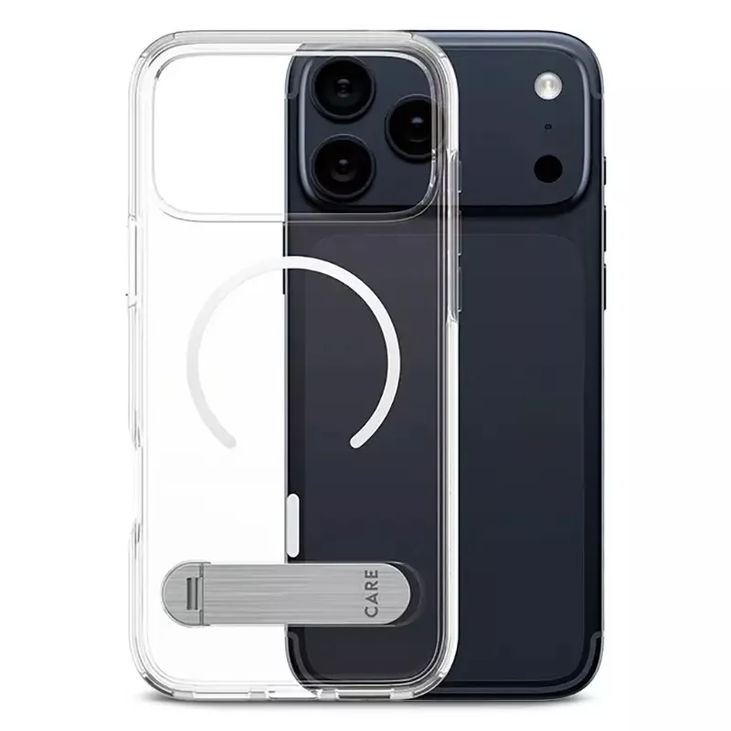 iPhone 17 Pro Max | Coque MagSafe PanzerGlass Kickstand Transparente