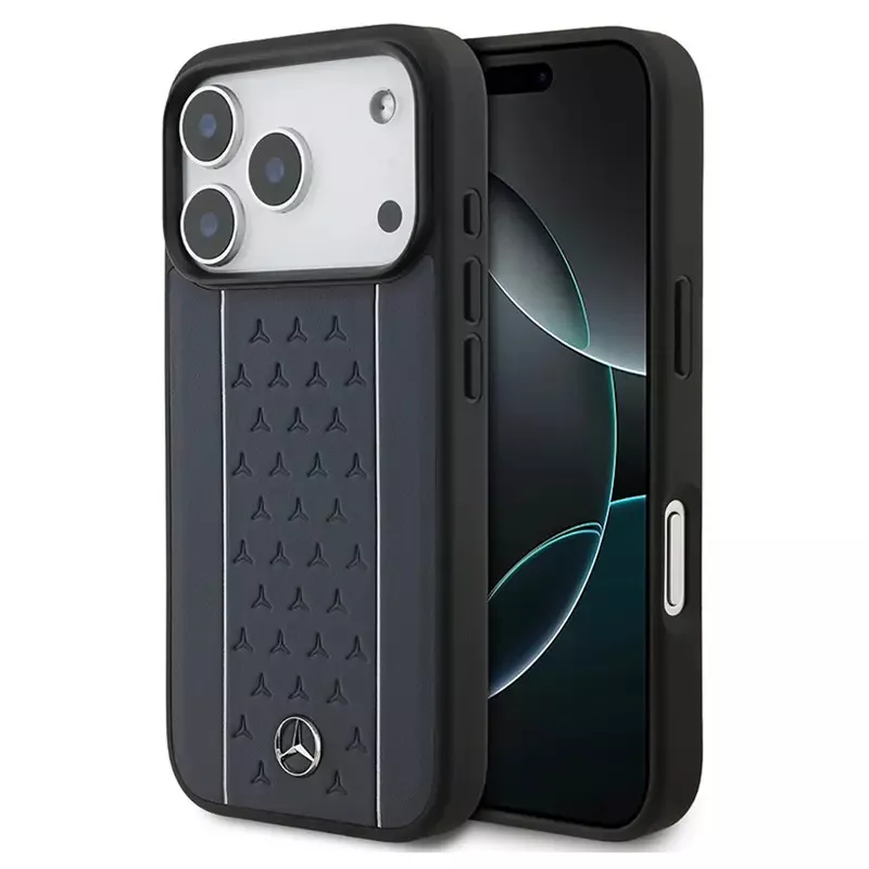 iPhone 17 Pro | Coque MagSafe MERCEDES Stars Cuir Véritable