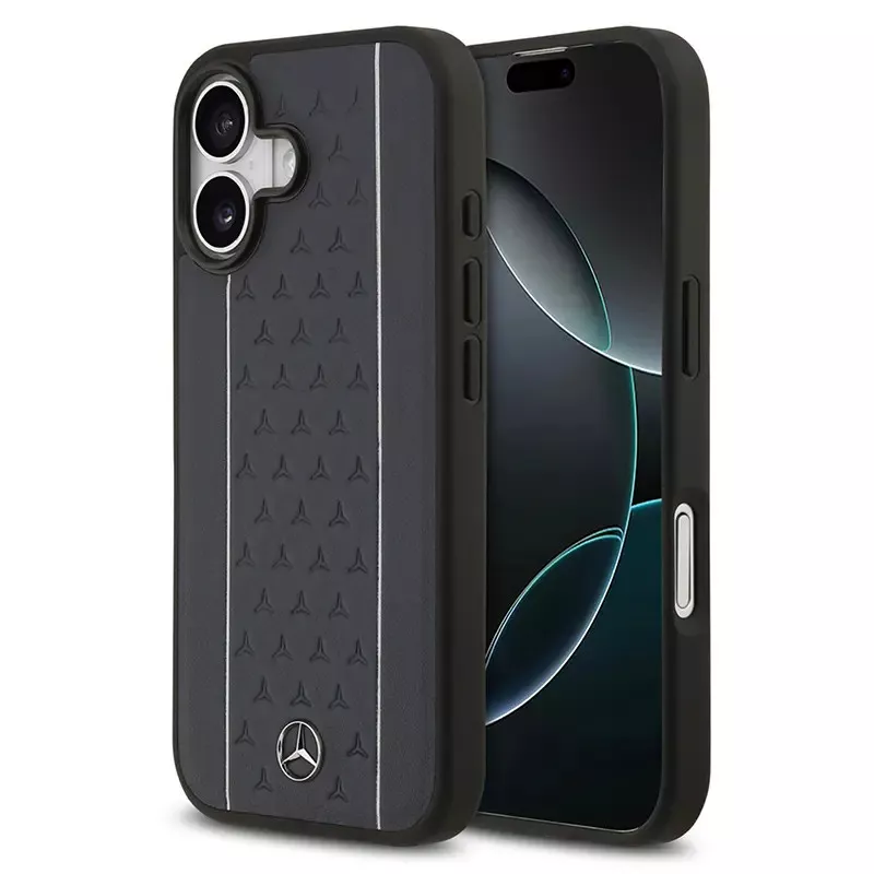 iPhone 17 | Coque MagSafe MERCEDES Stars Cuir Véritable