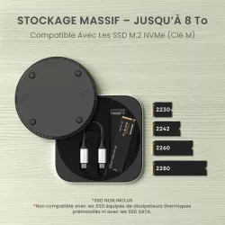 Boîtier SSD NVMe USB4 SATECHI pour Stockage Externe