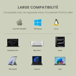 Boîtier SSD NVMe USB4 SATECHI pour Stockage Externe