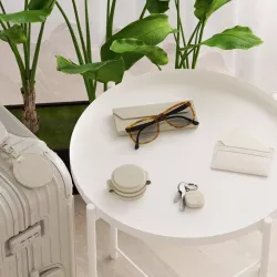 Traqueur Porte-Clés SATECHI FindAll™ en Cuir Végan