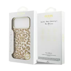 iPhone 17 Pro Max | Coque MagSafe GUESS Léopard Glitter Édition