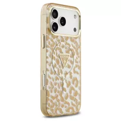 iPhone 17 Pro | Coque MagSafe GUESS Léopard Glitter Édition