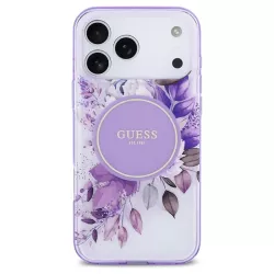 iPhone 17 Pro Max | Coque MagSafe GUESS Fleurs IML Tonal Circle