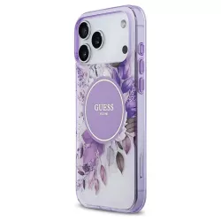 iPhone 17 Pro Max | Coque MagSafe GUESS Fleurs IML Tonal Circle