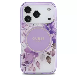 iPhone 17 Pro | Coque MagSafe GUESS Fleurs IML Tonal Circle