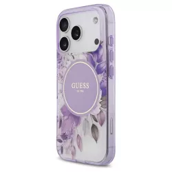 iPhone 17 Pro | Coque MagSafe GUESS Fleurs IML Tonal Circle