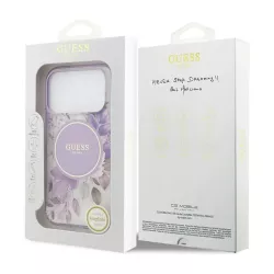 iPhone 17 Pro | Coque MagSafe GUESS Fleurs IML Tonal Circle