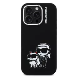 iPhone 16 Pro | Coque MagSafe KARL LAGERFELD Silicone Karl & Choupette