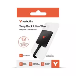 Disque Dur Externe SSD VERBATIM SnapBack Ultra Slim MagSafe