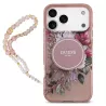 iPhone 17 Pro Max | Coque MagSafe GUESS IML Flowers avec Sangle Perlée