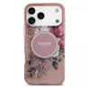iPhone 17 Pro Max | Coque MagSafe GUESS IML Flowers avec Sangle Perlée