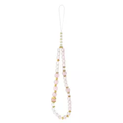 iPhone 17 Pro Max | Coque MagSafe GUESS IML Flowers avec Sangle Perlée