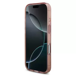 iPhone 17 Pro | Coque MagSafe GUESS IML Flowers avec Sangle Perlée Amo