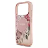 iPhone 17 Pro | Coque MagSafe GUESS IML Flowers avec Sangle Perlée Amo