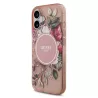 iPhone 17 | Coque MagSafe GUESS IML Flowers avec Sangle Perlée Amovibl