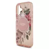 iPhone 17 | Coque MagSafe GUESS IML Flowers avec Sangle Perlée Amovibl