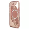 iPhone 17 | Coque MagSafe GUESS IML Flowers avec Sangle Perlée Amovibl
