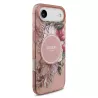 iPhone Air | Coque MagSafe GUESS IML Flowers avec Sangle Perlée Amovib