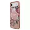 iPhone Air | Coque MagSafe GUESS IML Flowers avec Sangle Perlée Amovib