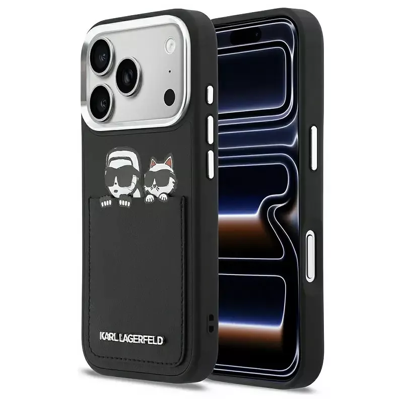 iPhone 17 Pro | Coque LAGERFELD Imprimé Karl & Choupette Poche CB