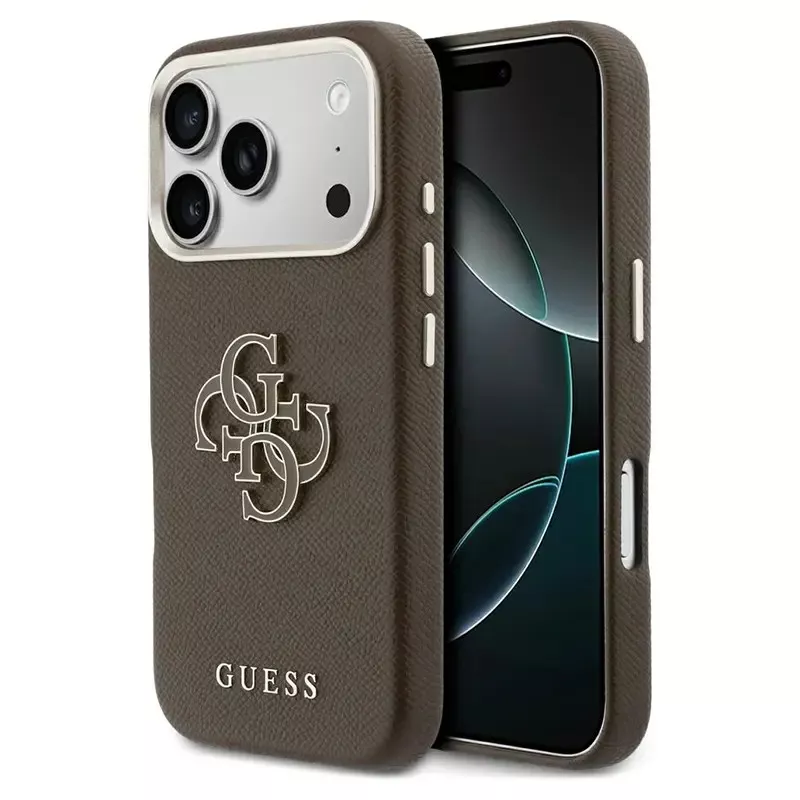 iPhone 17 Pro | Coque GUESS FW avec Logo 4G en Résine