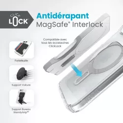 iPhone 14 | Coque MagSafe SPECK Presidio Clear ClickLock